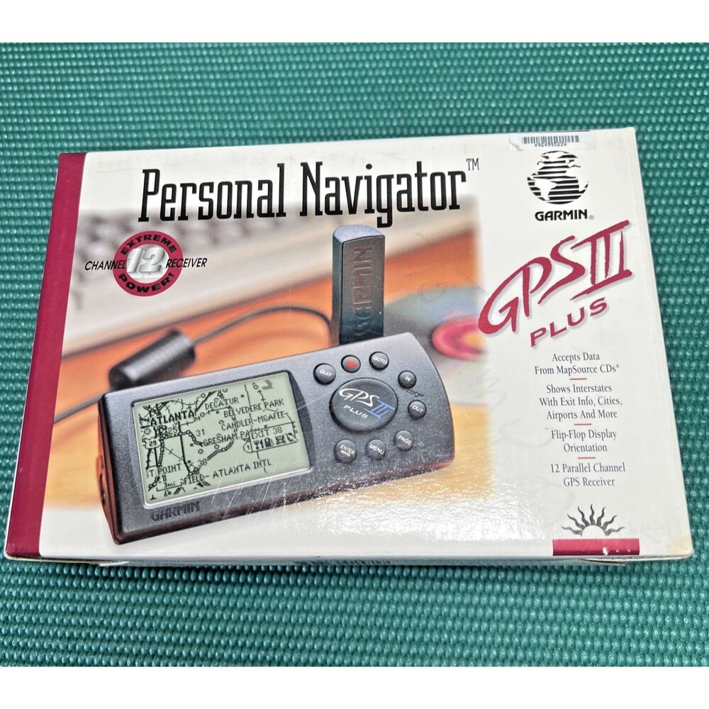 Garmin GPS III 3 Plus Handheld Hiking GPS Navigation Personal Navigator Tested